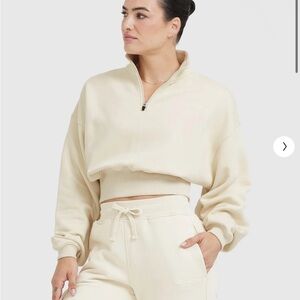 Oner Active Beige Half-Zip Jacket